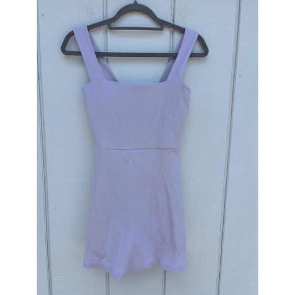 Pink Victoria Secret Mini Dress, Built in Shorts, Ribbed Purple, Sz S - Picture 1 of 6